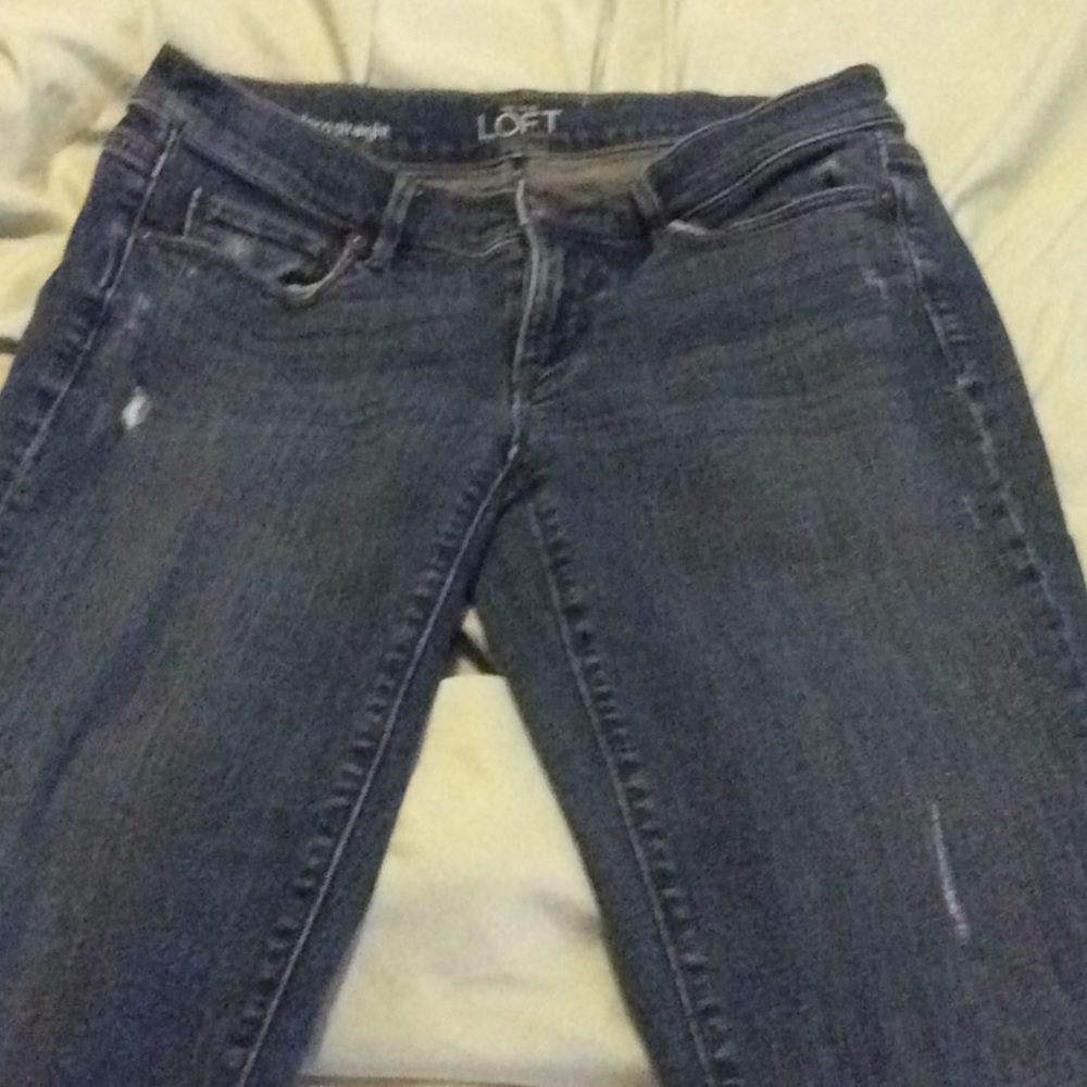 NWOT Loft distressed jeans
